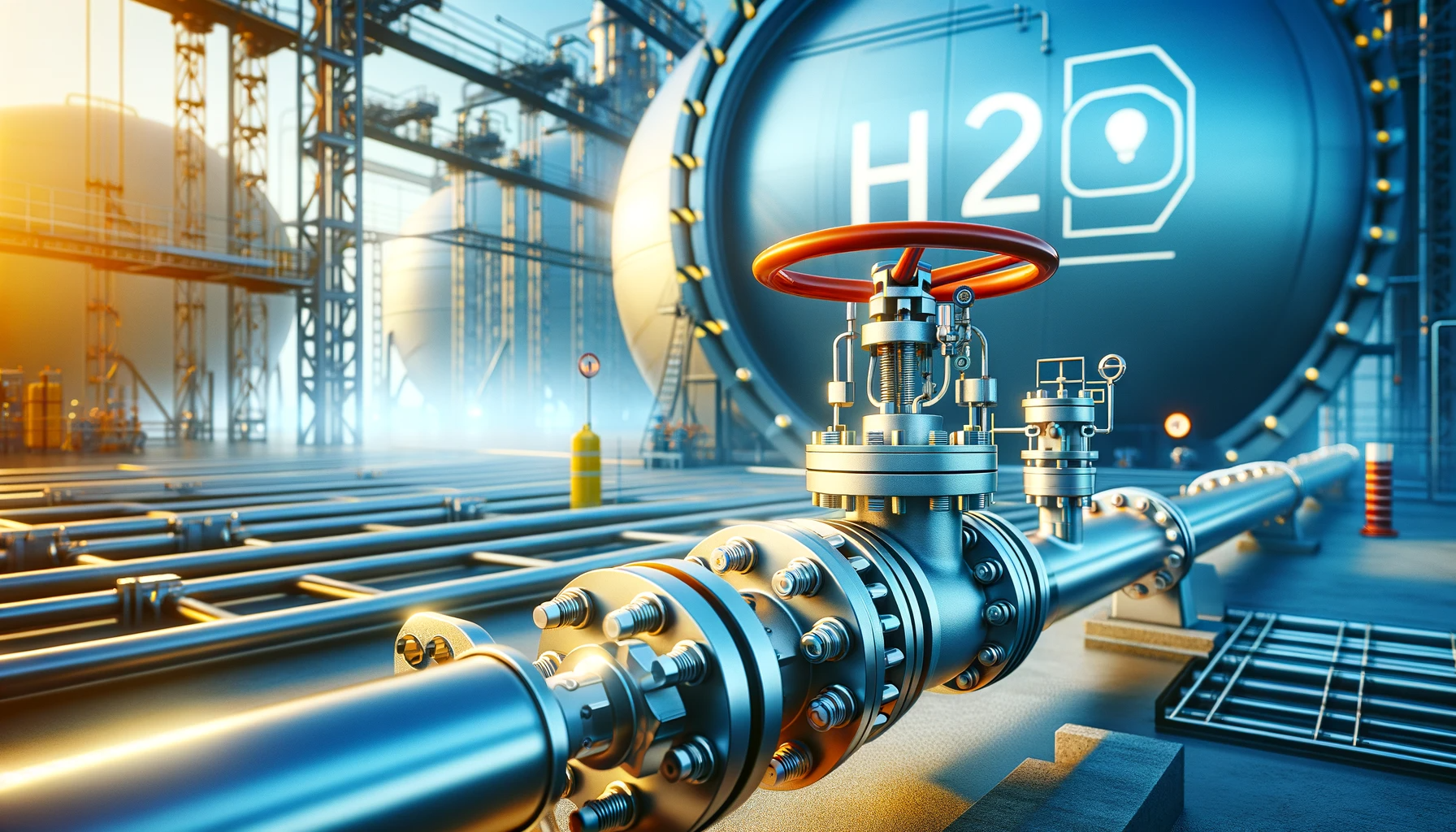 DALL·E-2023-12-22-11.33.58-A-vivid-and-realistic-image-of-a-control-valve-on-a-pipeline-leading-to-a-hydrogen-storage-tank-crucial-for-regulating-the-hydrogen-flow.-The-scene-s.png